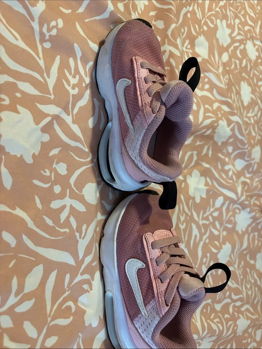 Nike Kids Pink Mesh Sneakers with White Swoosh